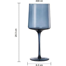 Load image into Gallery viewer, Colored Crystal Wine Glasses