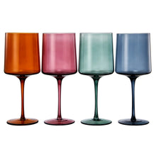 Load image into Gallery viewer, Colored Crystal Wine Glasses