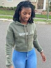Load image into Gallery viewer, Wine.ish Crop Hoodie