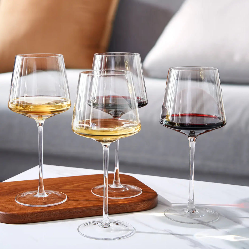 Italian Style Wine Glasses Set of 4 HERitage Wines LLC