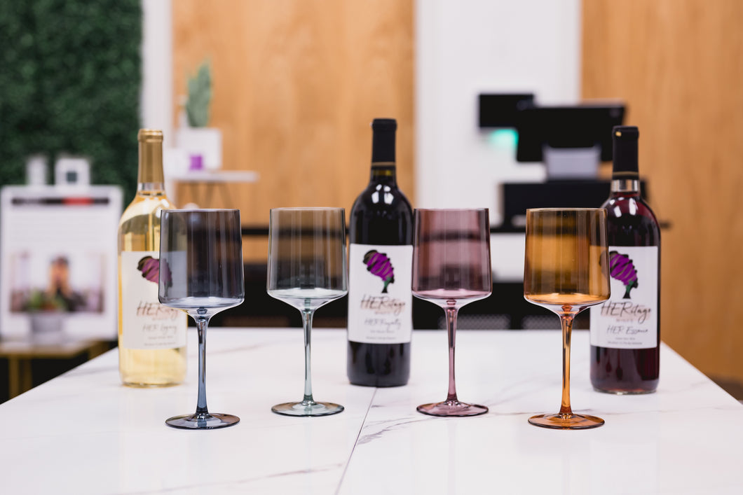 Colored Crystal Wine Glasses